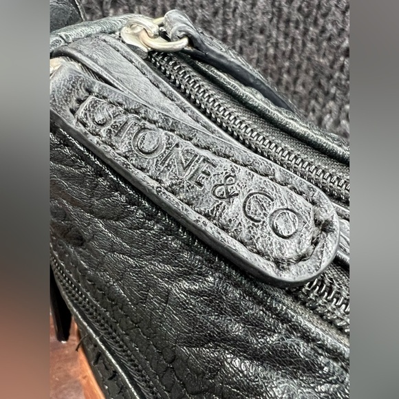 BIN046.2 Stone Mountain Irena Hobo Black and Tan - Picture 7 of 13